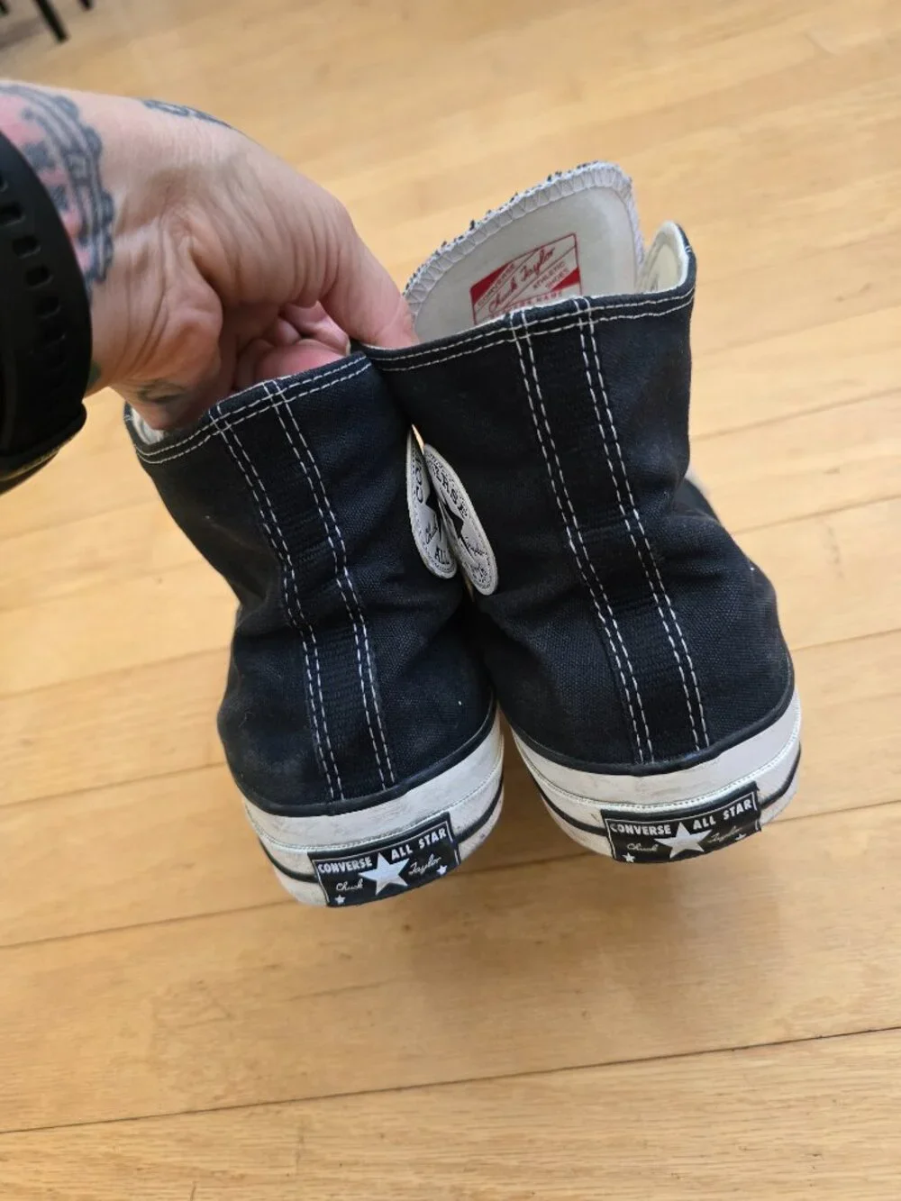 Converse Chuck 70 Heritage Edition Black Grunge High Top Sneakers | MENS 13